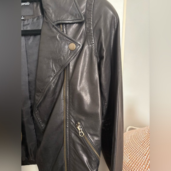 Madewell Women’s Leather Jacket size M - Picture 7 of 9